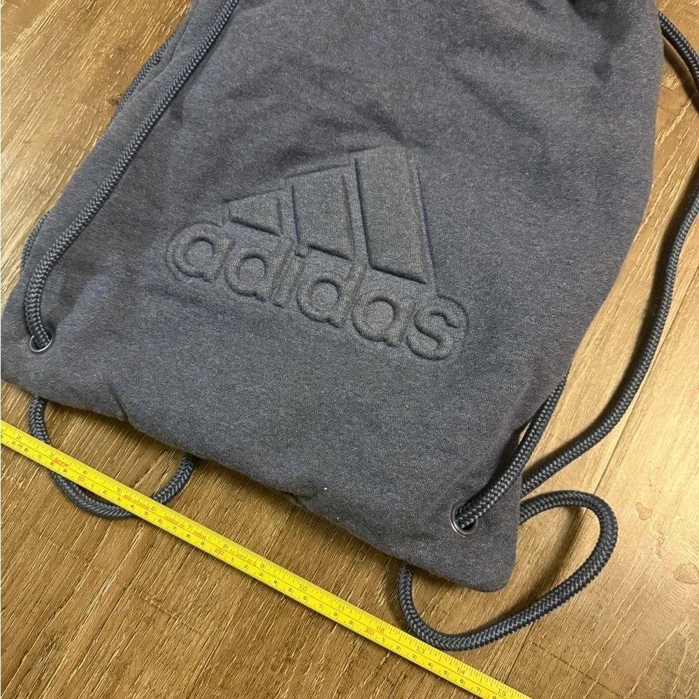 Adidas Charcoal Drawstring Backpack - Picture 4 of 5